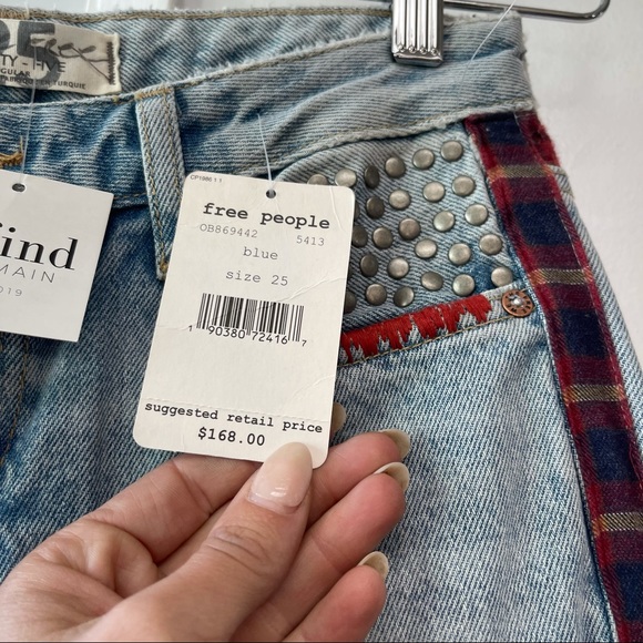 Free People NWT Patch Jeans - Various - Picture 6 of 13